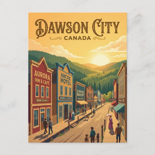 Dawson City Kanada Postkarte (Vorderseite)