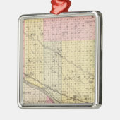 Dawson County, Nebraska Silbernes Ornament (Links)