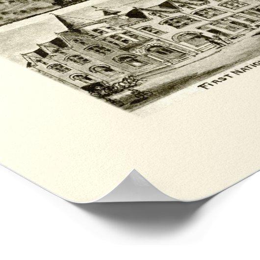 Dawson, PA Panoramic Map - 1902 Poster (Ecke)