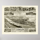 Dawson, PA Panoramic Map - 1902 Poster (Vorne)