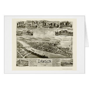 Dawson, panoramische Karte PAs - 1902