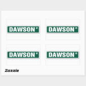 Dawson Street Name Sticker (Blatt)