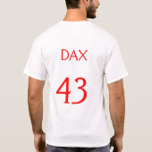Dax, #43 für das Niners T-Shirt (Rückseite)