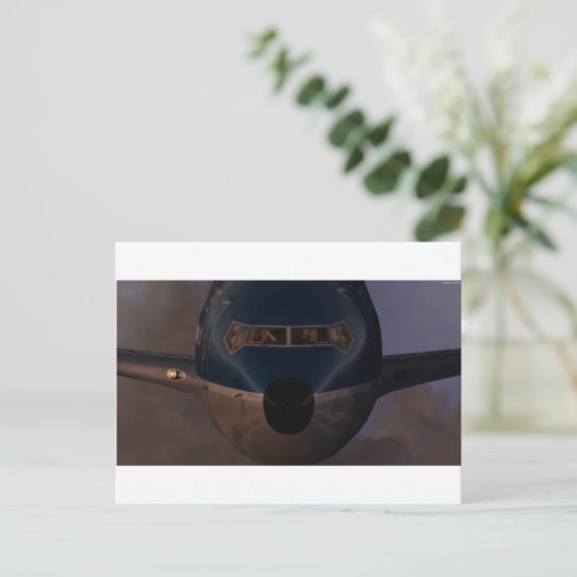 DAX B737 Evening Postcard Postkarte (Stehend Vorderseite)