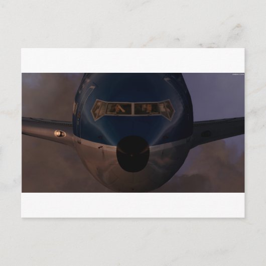 DAX B737 Evening Postcard Postkarte (Vorderseite)