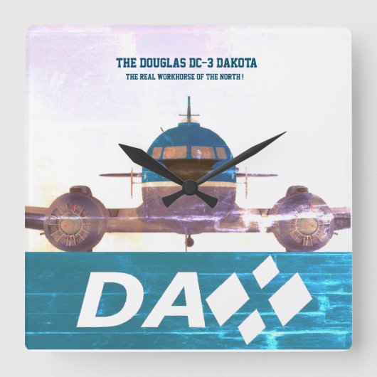 DAX DC-3 Wanduhr (Vorderseite)