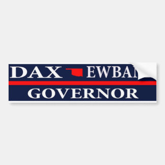 Dax Ewbank für Gouverneur von Oklahoma Autoaufkleber
