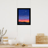 day2night Sunset to Twilight Painting Poster (Küche)