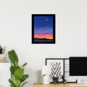 day2night Sunset to Twilight Painting Poster (Heimbüro)