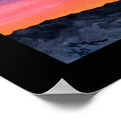 day2night Sunset to Twilight Painting Poster (Ecke)