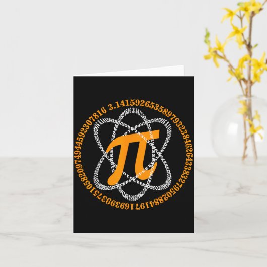 Day 3,14 Number Symbol Math Science Gift Karte (Gelbe Blume)