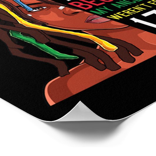 Day Ancestors Free 1776 Juli 4. Schwarzes Afrika Poster (Ecke)