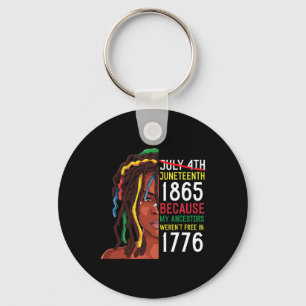 Day Ancestors Free 1776 Juli 4. Schwarzes Afrika Schlüsselanhänger