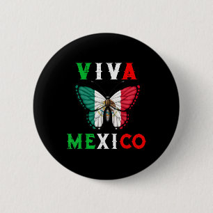 Day Butterfly Mexiko Frauen Mädchen Kinder Button