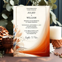 Day Desert Rustic Boho Autumn Ombre Brown Wedding