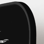 Day Dinker Custom Schwarz-weiß Palm Tree Funny Pickleball Schläger (Linke Seite)