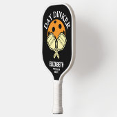 Day Dinker Funny Custom Pickleball Paddelname Schläger (Links)