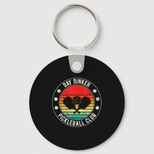 Day Dinker Pickleball Club lustige Legende Wortspi Schlüsselanhänger