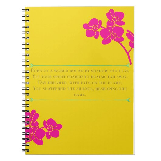 Day Dreamer Notebook - Mystic Poetry Edition Notizblock (Vorderseite)