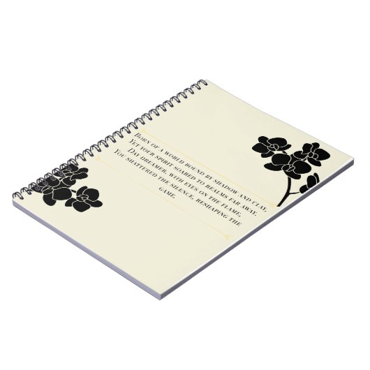 Day Dreamer Notebook - Mystic Poetry Edition Notizblock (Linke Seite)