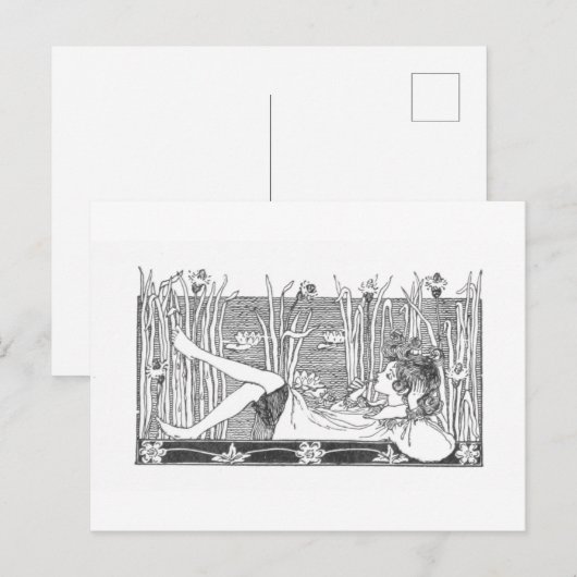 Day Dreamer - Vintage Image Postkarte (Vorne/Hinten)