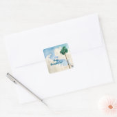 Day Dreamin Quadratischer Aufkleber (Umschlag)