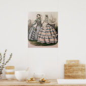 Day Dress for 1858, engraved by Barreau Poster (Küche)