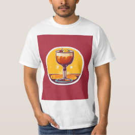 Day Drink 70er Retro Aufkleber T-Shirt