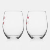 Day Drink - Für Ihn! von Jeff Willis Art Weinglas Ohne Stiel (Links)