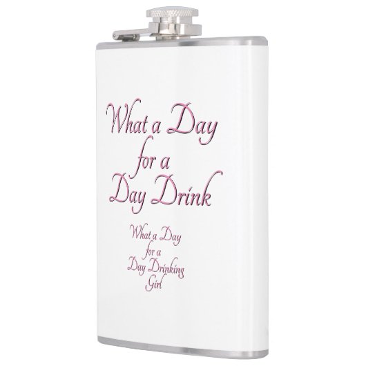 Day Drink - Für sie! von Jeff Willis Art Flask Flachmann (Links)