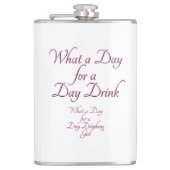 Day Drink - Für sie! von Jeff Willis Art Flask Flachmann (Vorderseite)