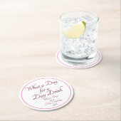 Day Drink - Für sie! von Jeff Willis Art Flask Runder Pappuntersetzer (Vor Ort)