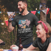 Day Drinkin Like Abe Lincoln Funny 4th July T-Shirt
