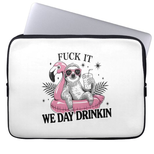 Day drinkin Sloth Laptopschutzhülle (Vorderseite)