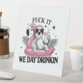 Day drinkin Sloth Sockelschild (In Situ)