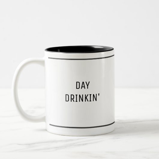 Day Drinks'Funny Niedlich Zweifarbige Tasse (Links)
