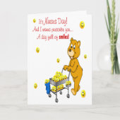 Day Full Of Smiles Nurses Day Greeting Card Karte (Vorderseite)