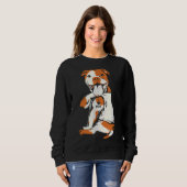 Day Funny Dog Pitbull I Liebe Mama Sweatshirt (Vorne ganz)