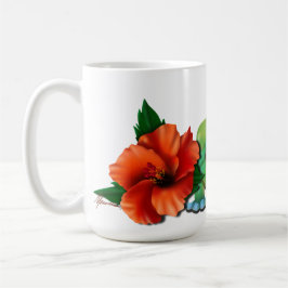 Day Gecko mit Hibiskus Kaffeetasse