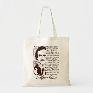 Day Gift for Poet Edgar Critic Allan Poe Ohrts Mus Tragetasche