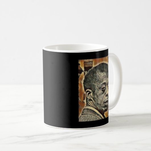 Day Gift James Baldwin Grafik für Lüfter Kaffeetasse (VorderseiteRechts)