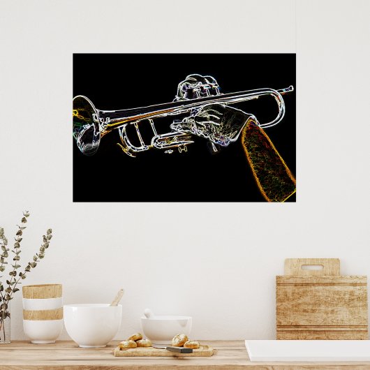 Day Glow Trumpet Poster (Küche)