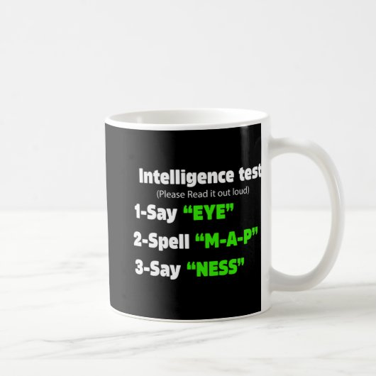 Day Intelligence Test Say Eye M A P Ness Vater Jok Kaffeetasse (Rechts)