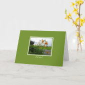 Day Lilies & Mailbox "Write" Karte (Gelbe Blume)