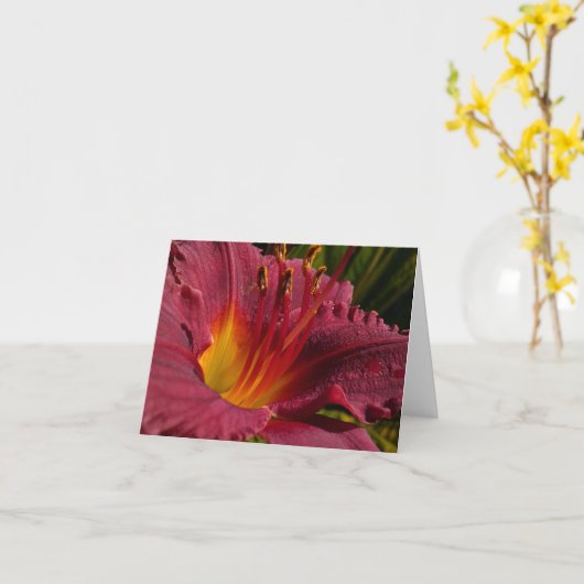 Day Lilly Note Card Karte (Gelbe Blume)