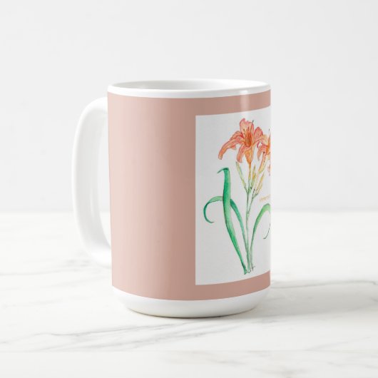 Day Lily Kaffeetasse (Vorderseite Links)
