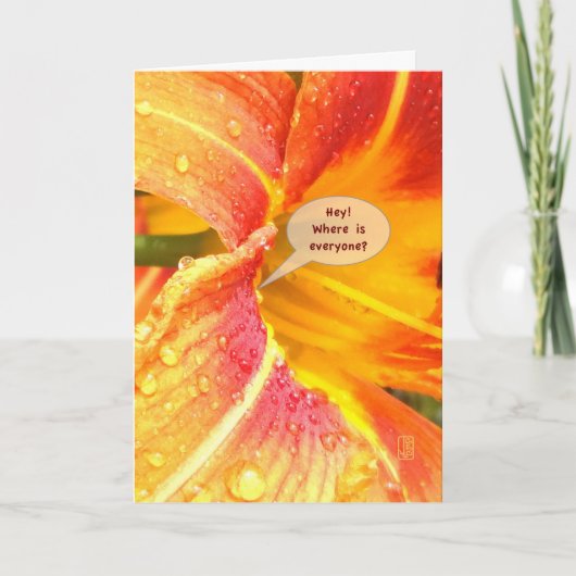 Day Lily Nah Crop Vermisst Karte (Vorderseite)