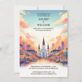 Day Lobster Beach Ocean Summer New Orleans Wedding Einladung (Vorderseite)