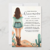 Day Nature Barn Wood Boho Farm Western Quinceanera Einladung (Vorderseite)