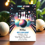 Day Neon Boy Kids Team Event Bowling 21. Geburtsta Einladung<br><div class="desc">Starten Sie mit unserem "Day Neon Boy Kids Team Event Bowling 40. Geburtstagseinladung" zu einem spektakulären Fest! Diese Einladung mit leuchtenden Neonfarben und unterhaltsamer Bowling-Grafik macht sie zum idealen Begleiter für ein lebendiges und dynamisches 40. Geburtstagsgeschenk. Ideal für eine Teamveranstaltung oder eine familienfreundliche Ansammlung in der Gasse Bowling, wird dieses...</div>